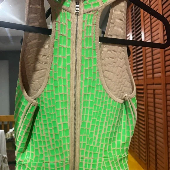 BCBGMaxAzria Neon Green Backless Dress - Picture 3 of 3